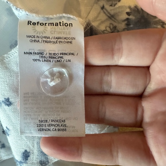 Reformation Balia Linen Floral Dress - Picture 9 of 10